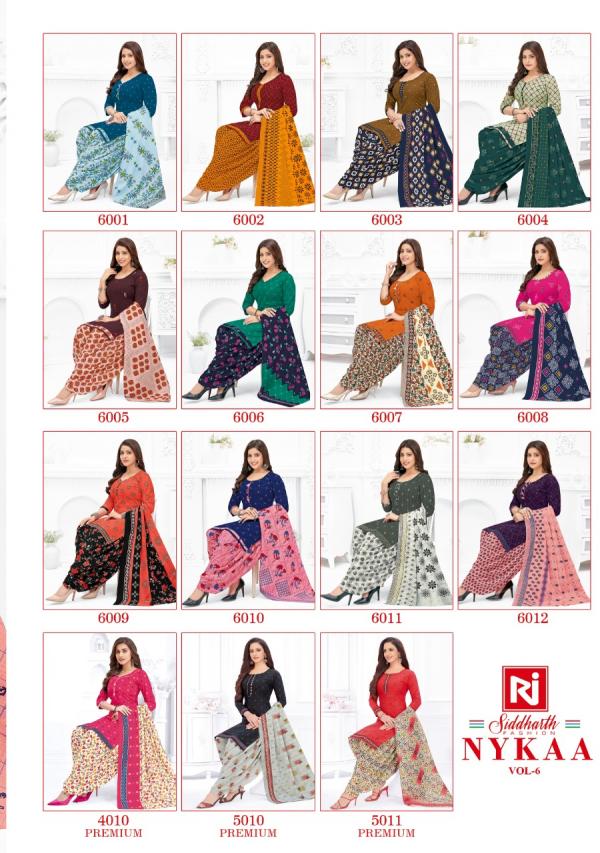 Siddharth Nykaa Vol-6 Cotton Designer Readymade Suit 